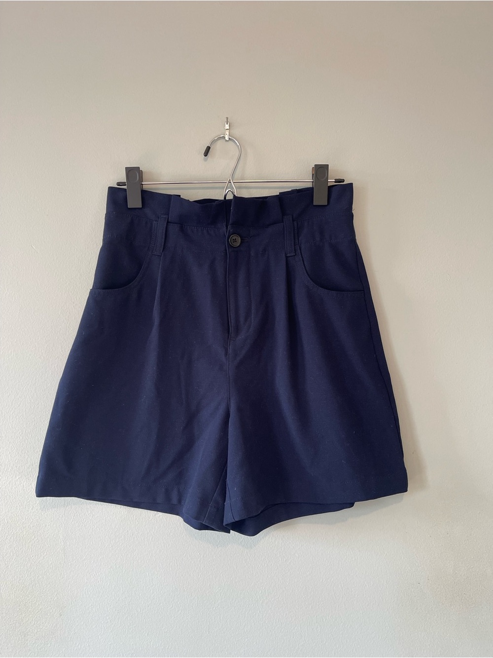 Banana Republic Navy Blue High-Rise Shorts
